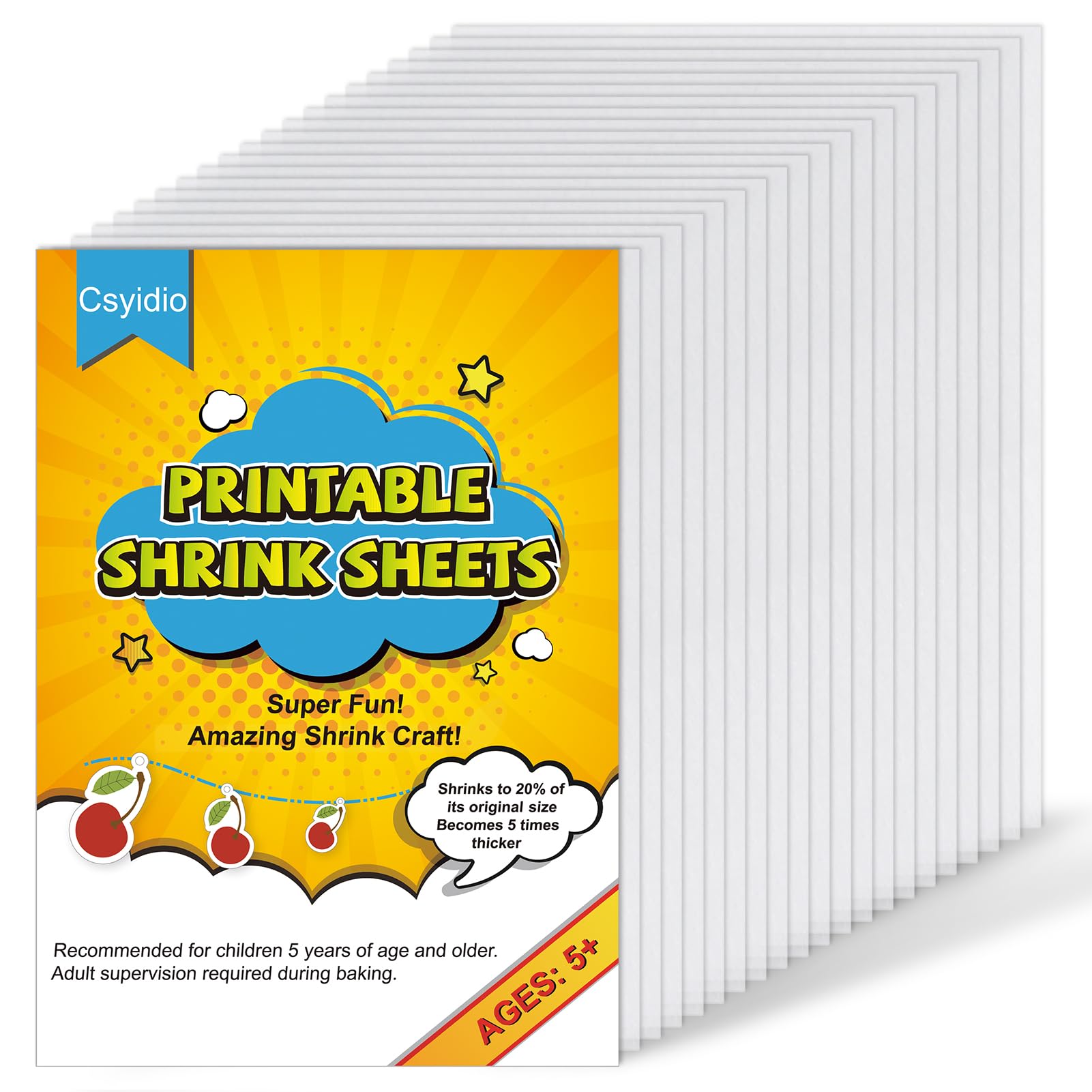 Shrink Plastic Sheets, 20 X 14.5cm - 25 Pieces